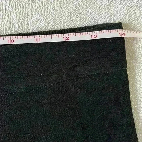 Aritzia Wilfred Sheer Flowy Wide Leg Ankle Pull On Pant Elastic Waist Black Sz M - Picture 6 of 11